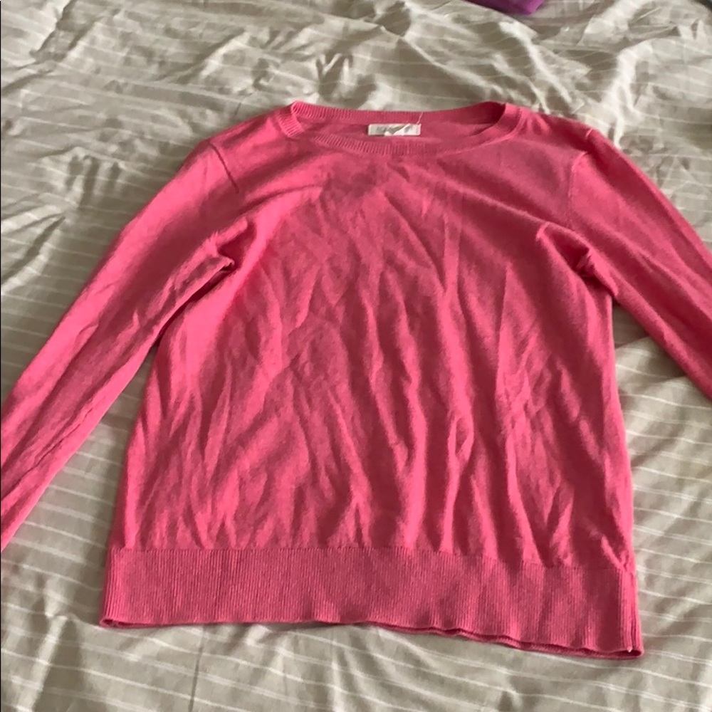 Pink long sleeve sweater